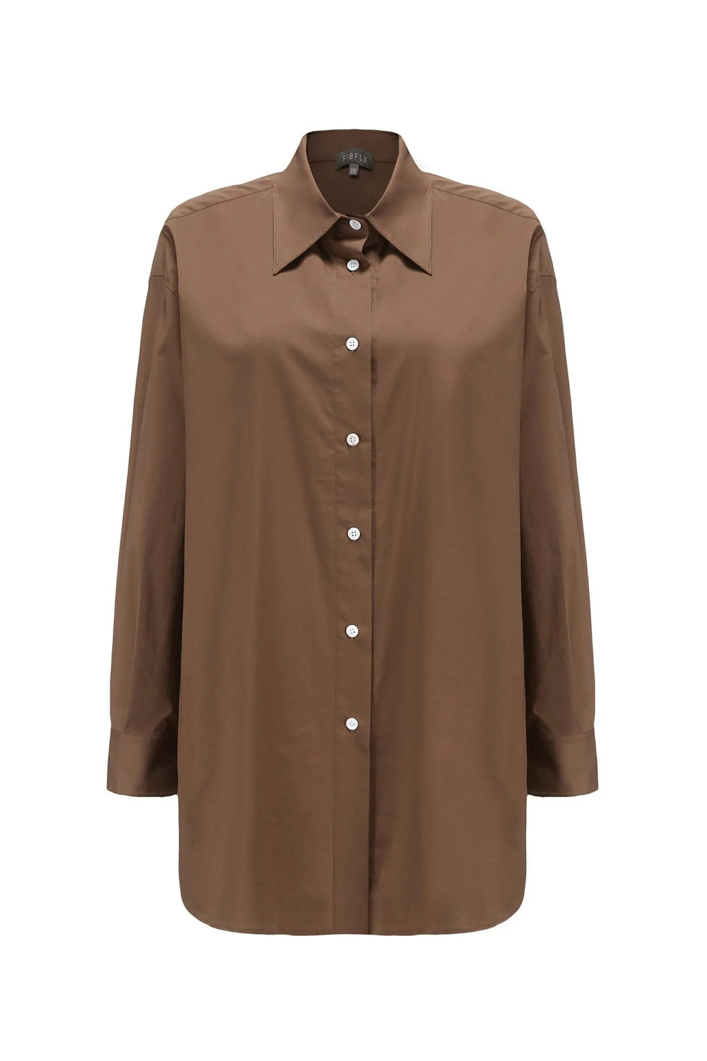 Oversized Collared Shirt with Buttons