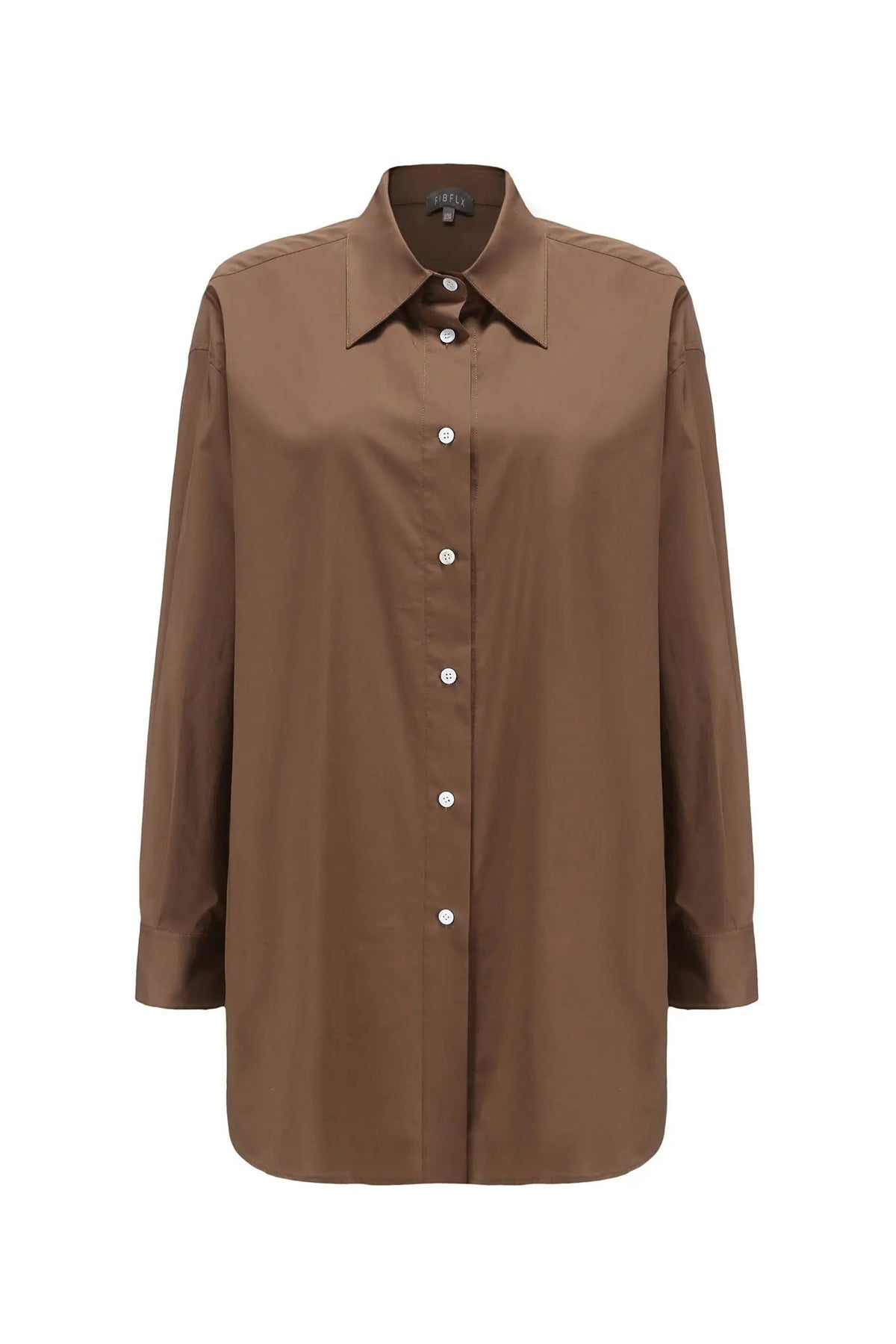 Oversized Collared Shirt with Buttons