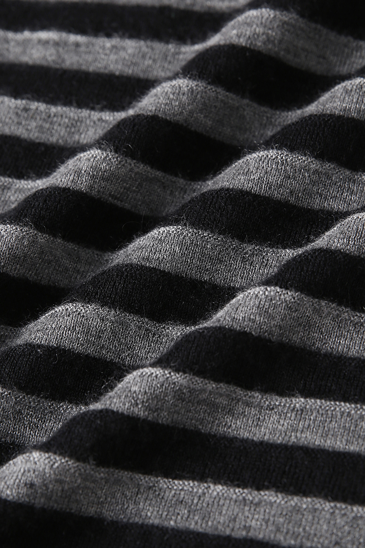 Oversized Long Sleeve Wool Stripe Shirt