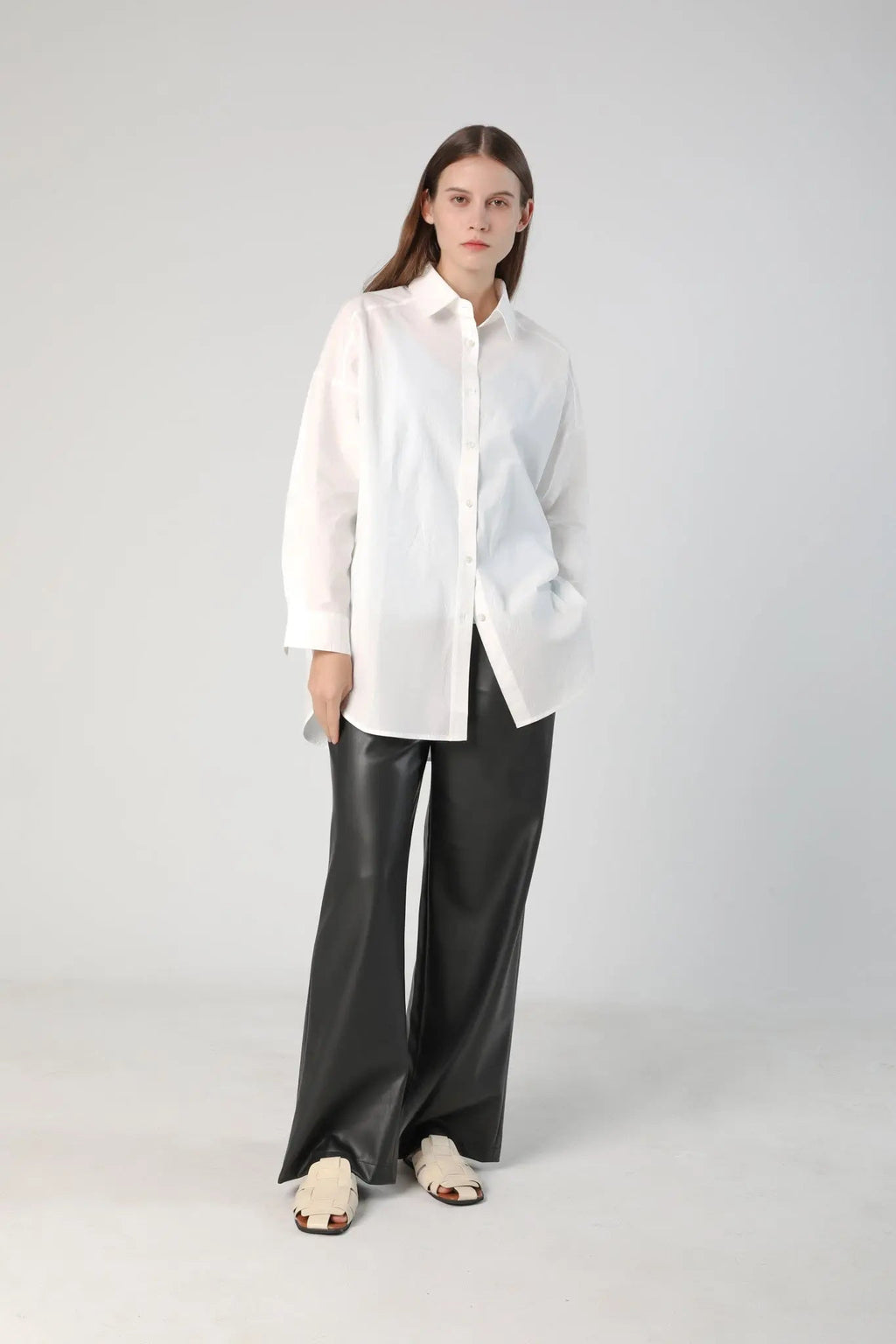 Relaxed Button Down Shirt in Cotton