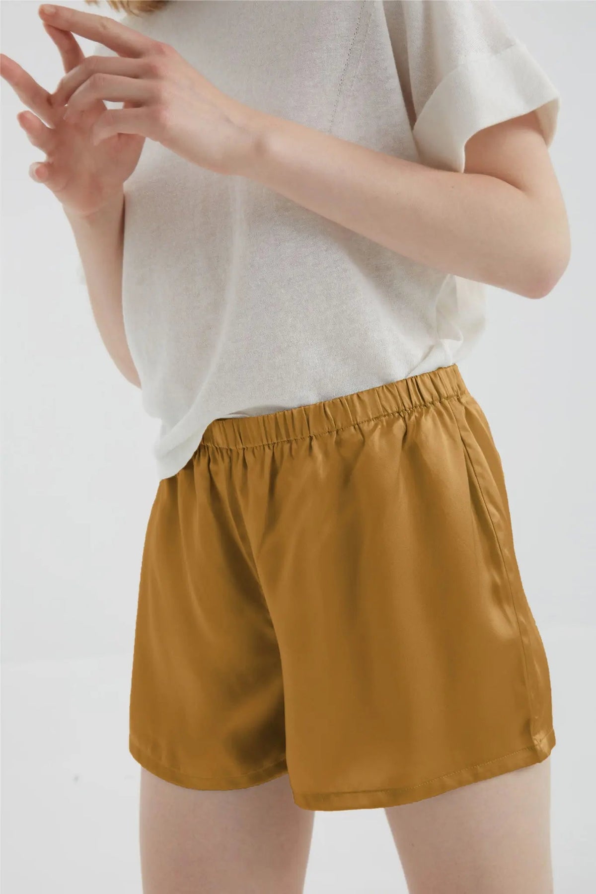 100% Mulberry Silk Shorts