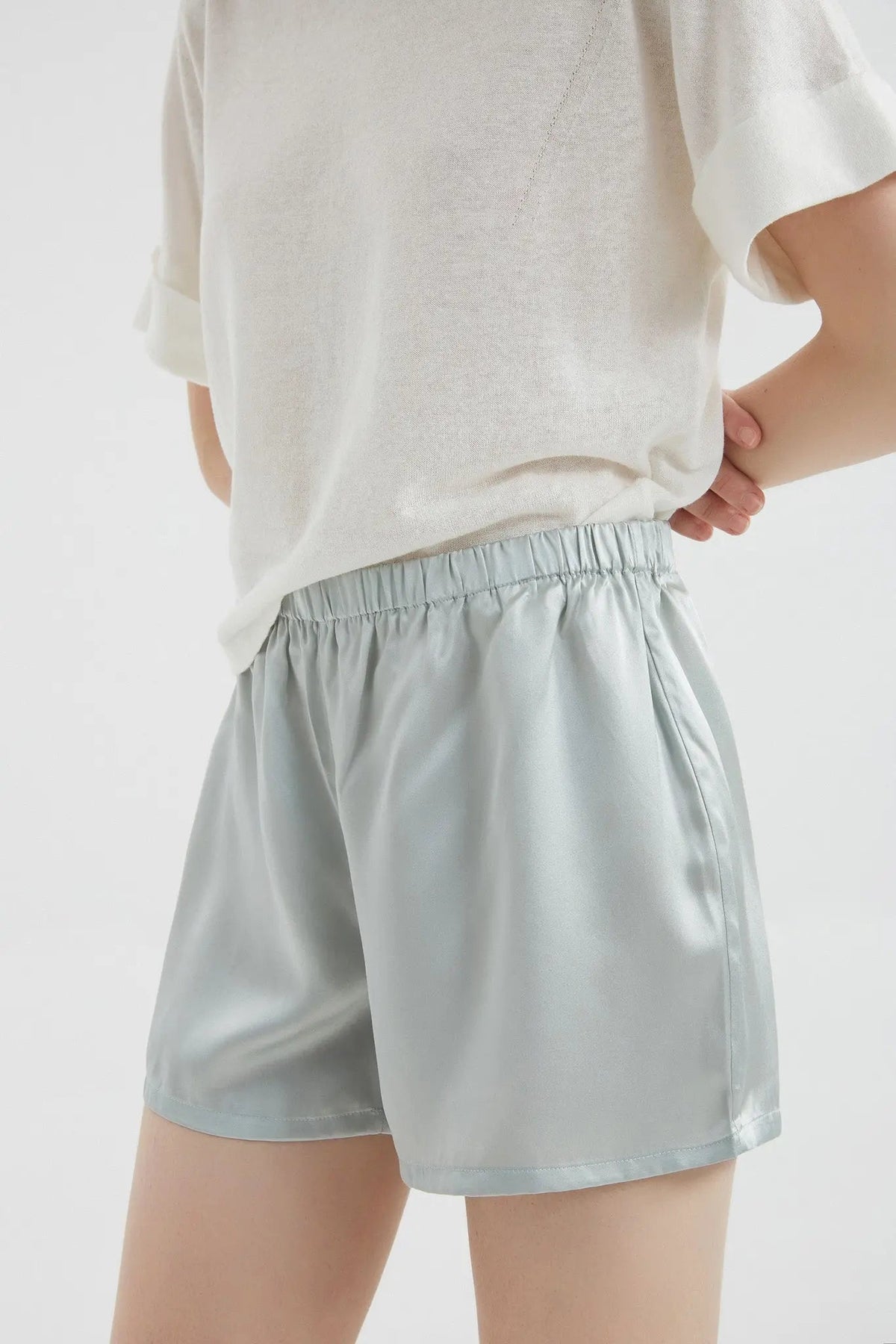 100% Mulberry Silk Shorts