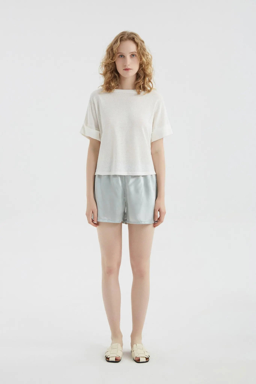 100% Mulberry Silk Shorts