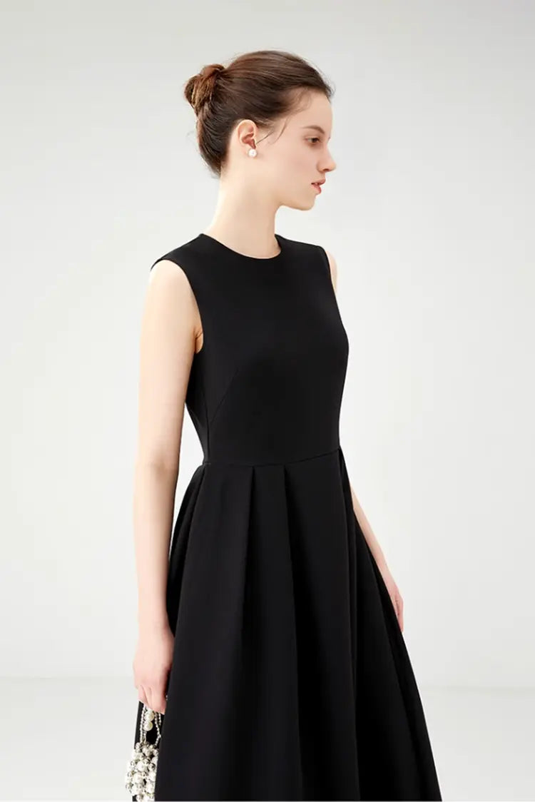 Sleeveless Black Summer Dress
