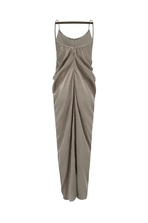 Spaghetti Strap Ruched Summer Maxi Dress