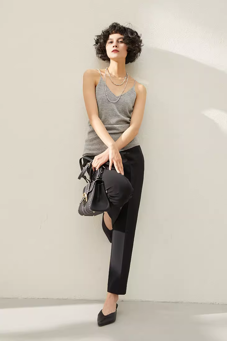 Strap Cashmere Tank Top