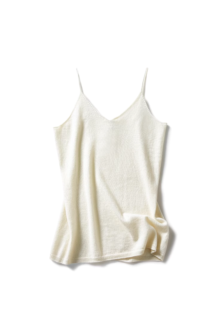 Strap Cashmere Tank Top