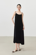 Summer Backless Silk Lined Velvet Slip Dress