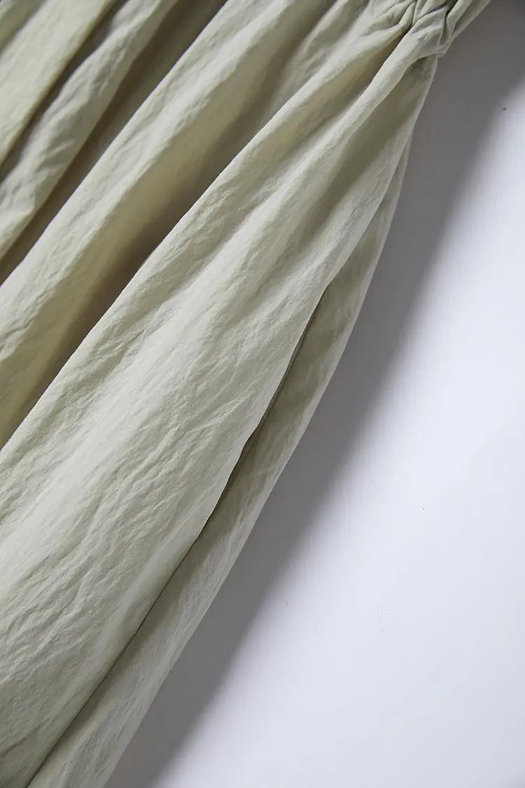 Summer Cinched Waist Midi Dress with Pockets