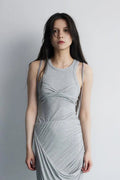 Tencel Blend Twist-Front Tank Top
