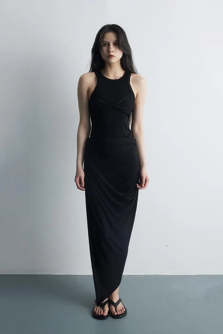 Tencel Blend Twist-Front Tank Top