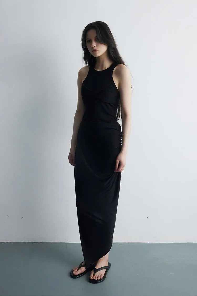 Tencel Blend Twist-Front Tank Top