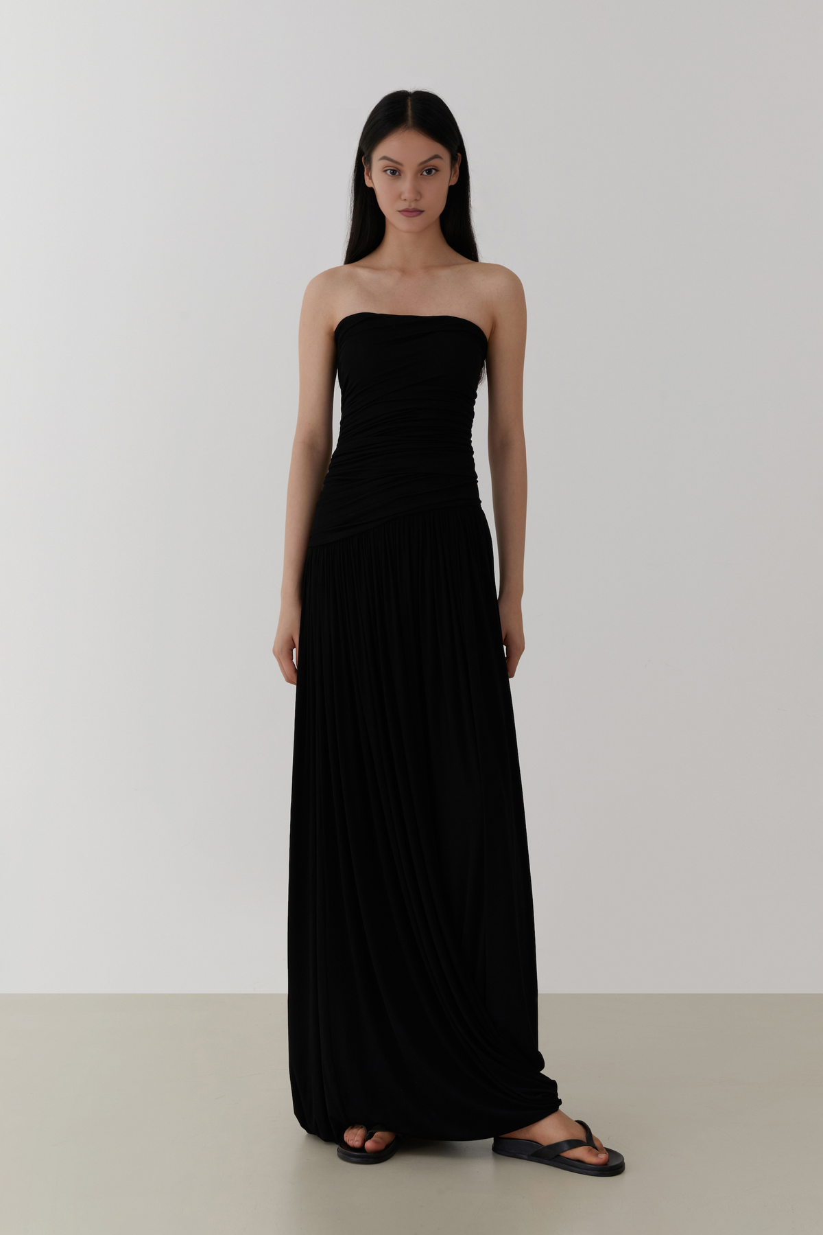 Tube Ruched Strapless Dress