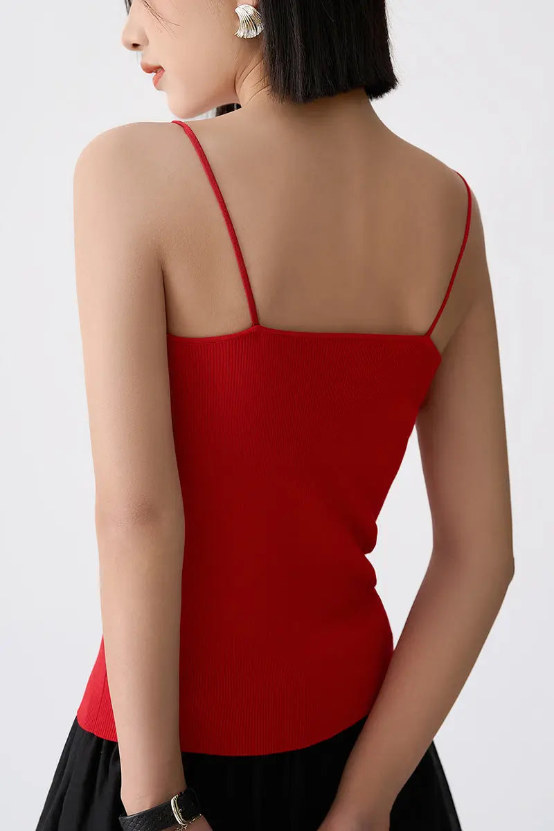 Ultrasoft Organic Cotton Ribbed Knit Camisole