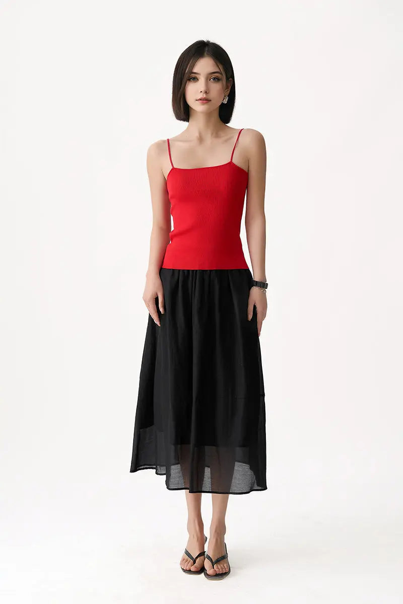Ultrasoft Organic Cotton Ribbed Knit Camisole