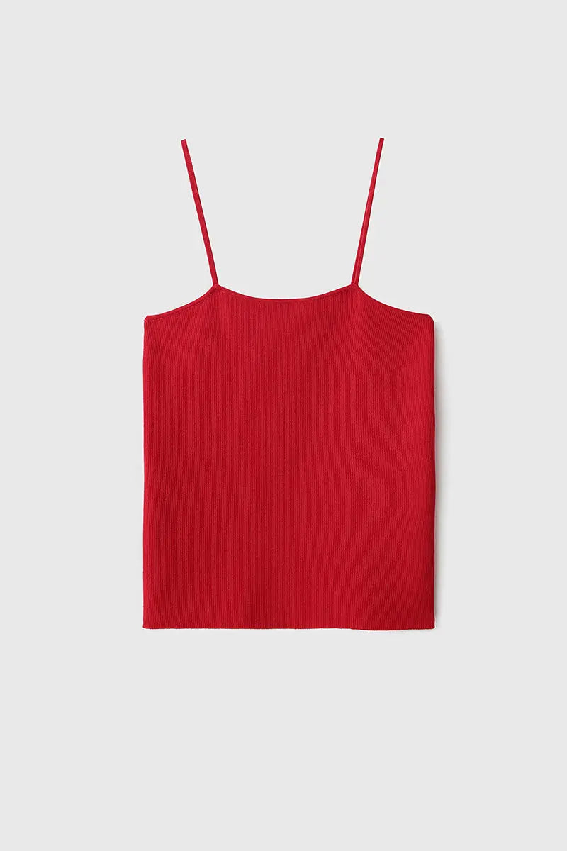 Ultrasoft Organic Cotton Ribbed Knit Camisole