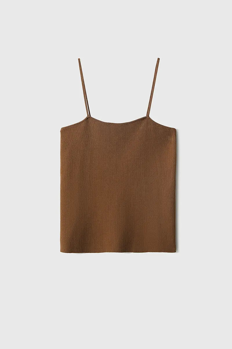 Ultrasoft Organic Cotton Ribbed Knit Camisole