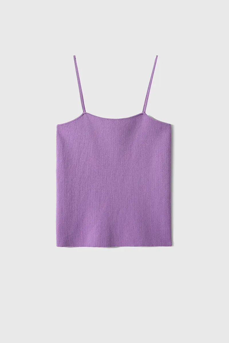 Ultrasoft Organic Cotton Ribbed Knit Camisole