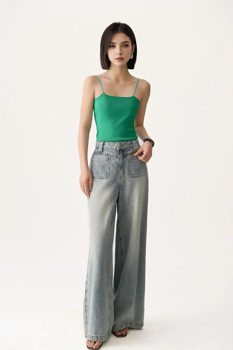 Ultrasoft Organic Cotton Ribbed Knit Camisole