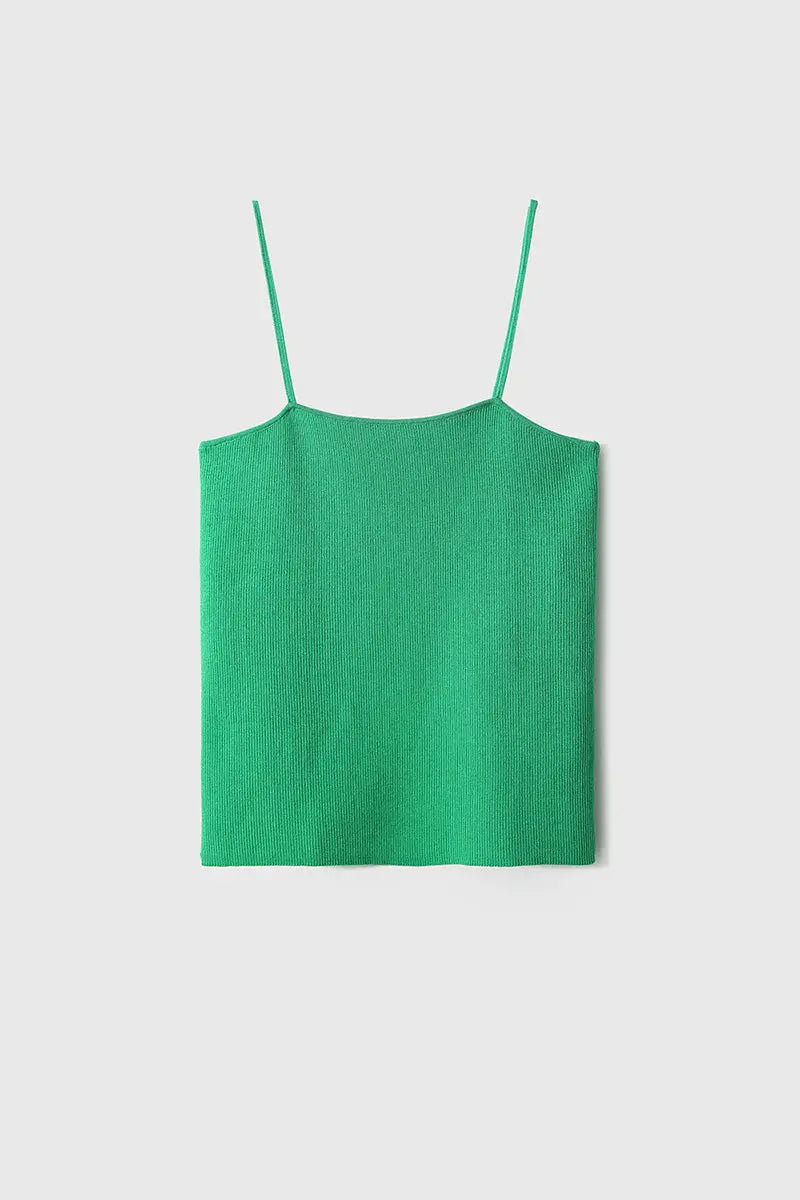 Ultrasoft Organic Cotton Ribbed Knit Camisole