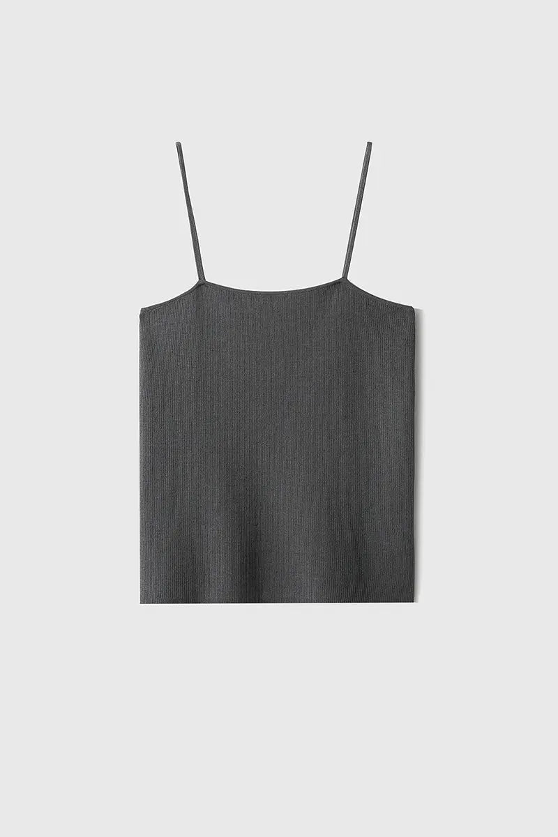 Ultrasoft Organic Cotton Ribbed Knit Camisole