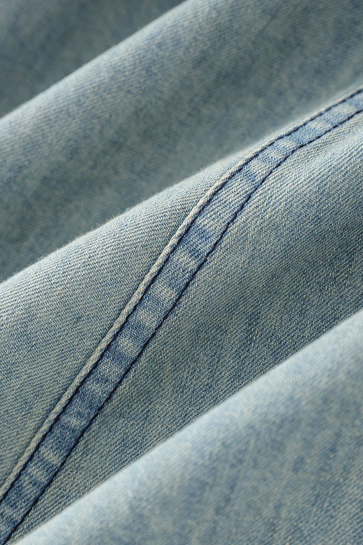 Vintage-Inspired Sleeveless Utility Denim Midi Dress Belt Not Included