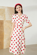 Vintage Polka Dot Suit Dress