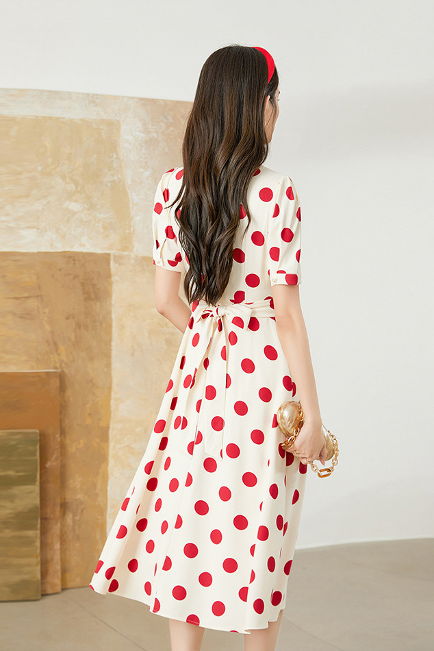 Vintage Polka Dot Suit Dress