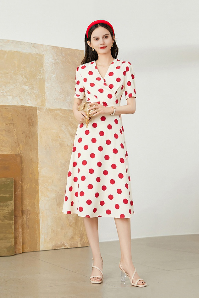 Vintage Polka Dot Suit Dress