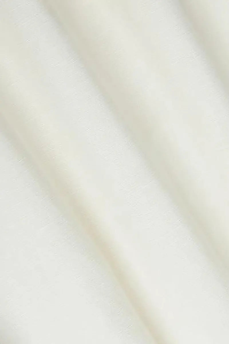 White Tiered Embroidered Spaghetti-Strap Midi Dress