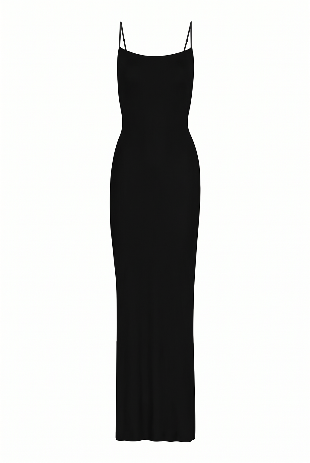 Black Bodycon Slip Maxi Dress