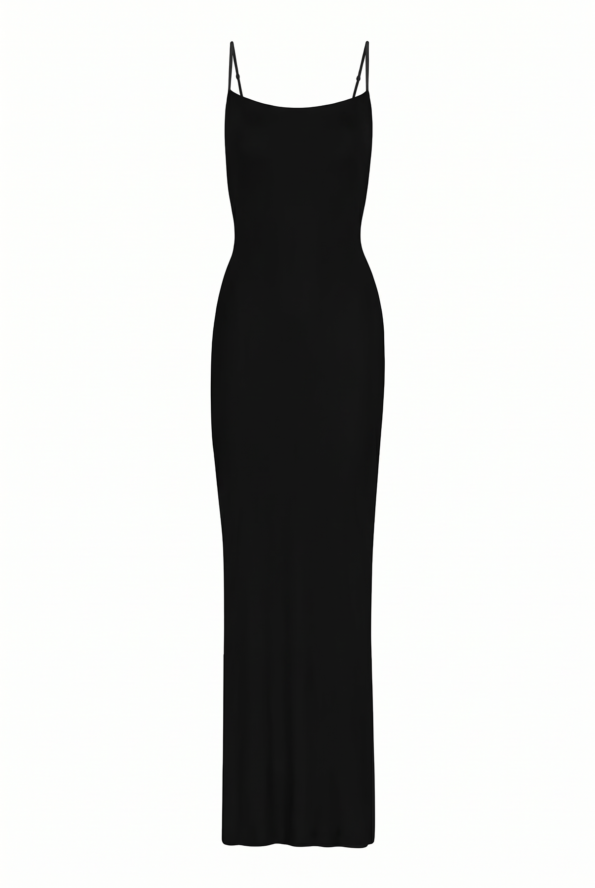Black Bodycon Slip Maxi Dress