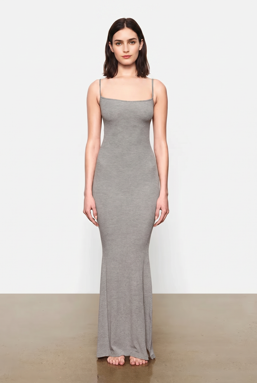 Black Bodycon Slip Maxi Dress