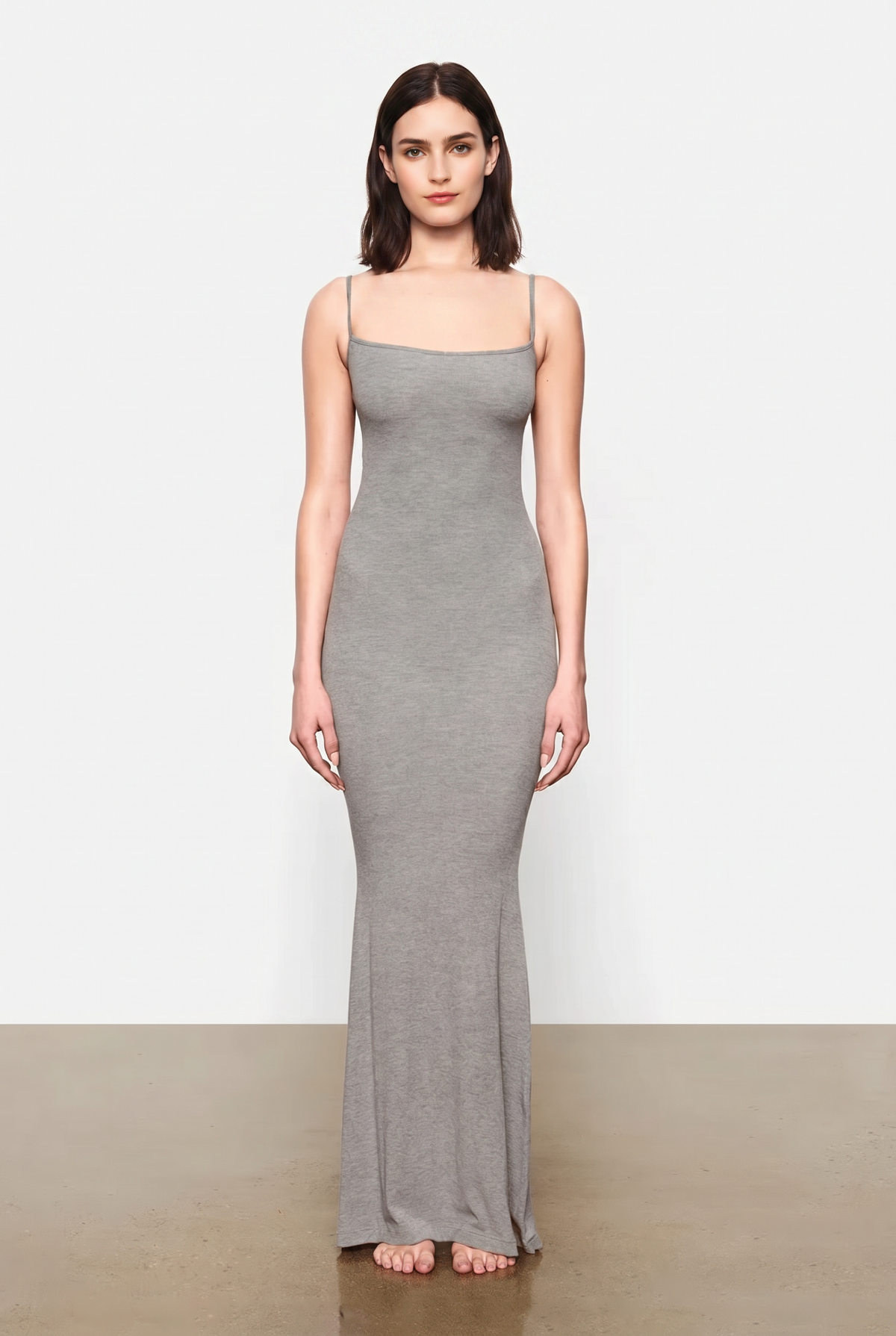 Black Bodycon Slip Maxi Dress