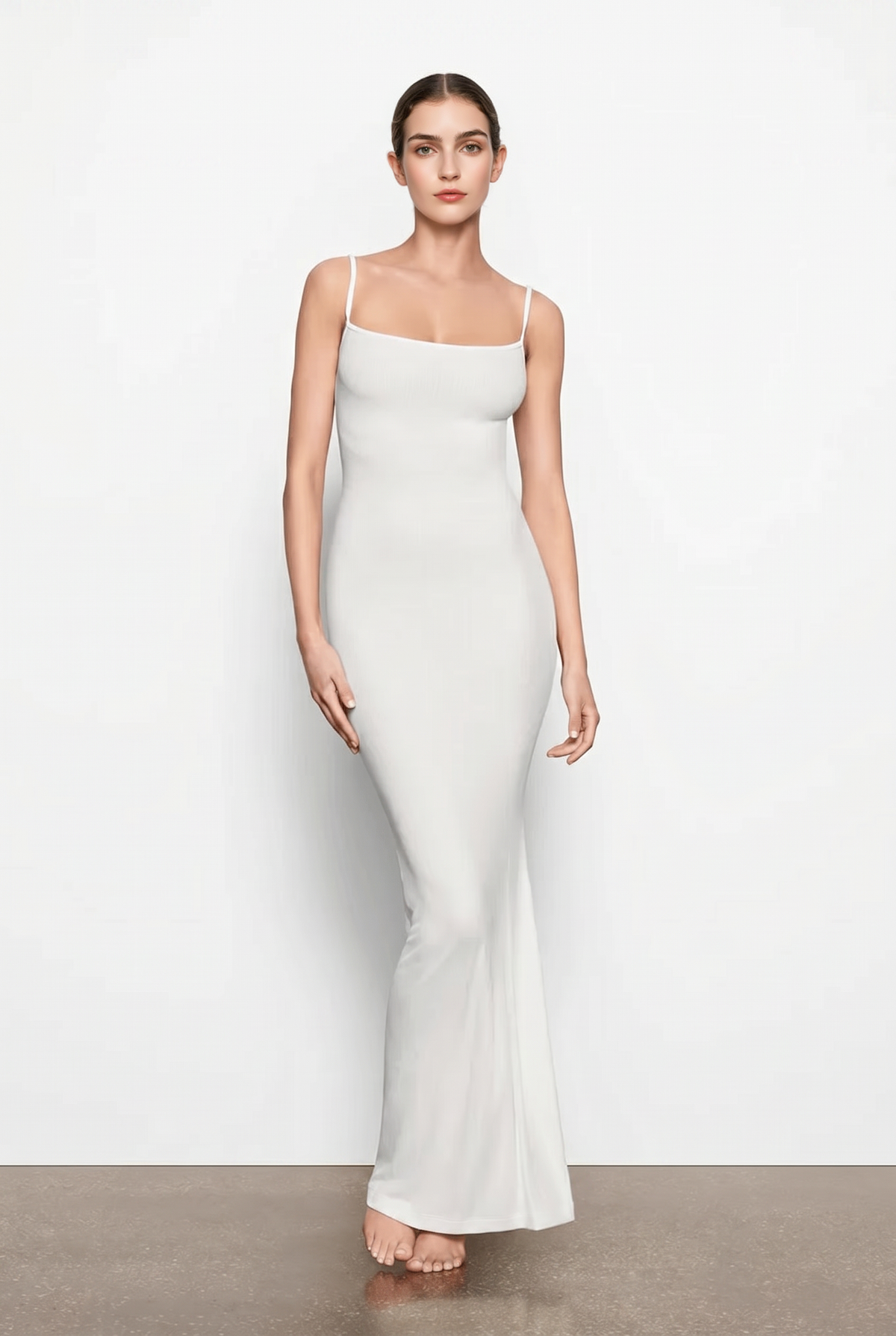 Black Bodycon Slip Maxi Dress