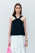 Black Halter-Neck Tank Top