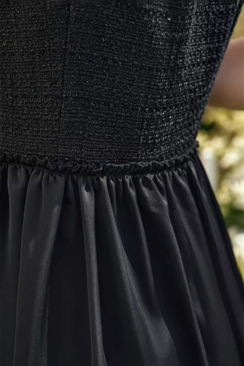 Black Sleeveless Fit & Flare Maxi Dress