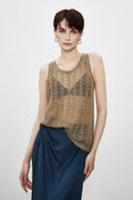 Boho Crochet Cover-Up Tank Top
