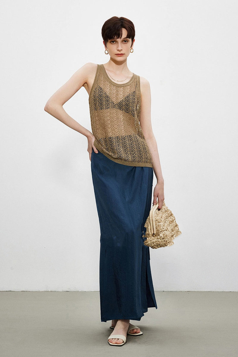 Boho Crochet Cover-Up Tank Top