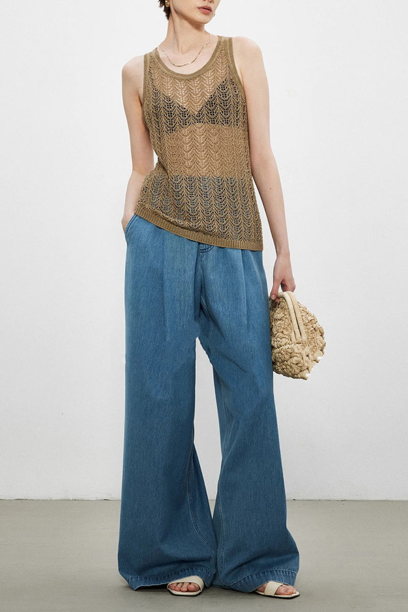 Boho Crochet Cover-Up Tank Top