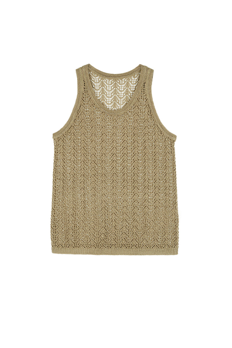 Boho Crochet Cover-Up Tank Top