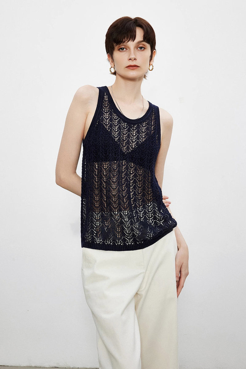 Boho Crochet Cover-Up Tank Top