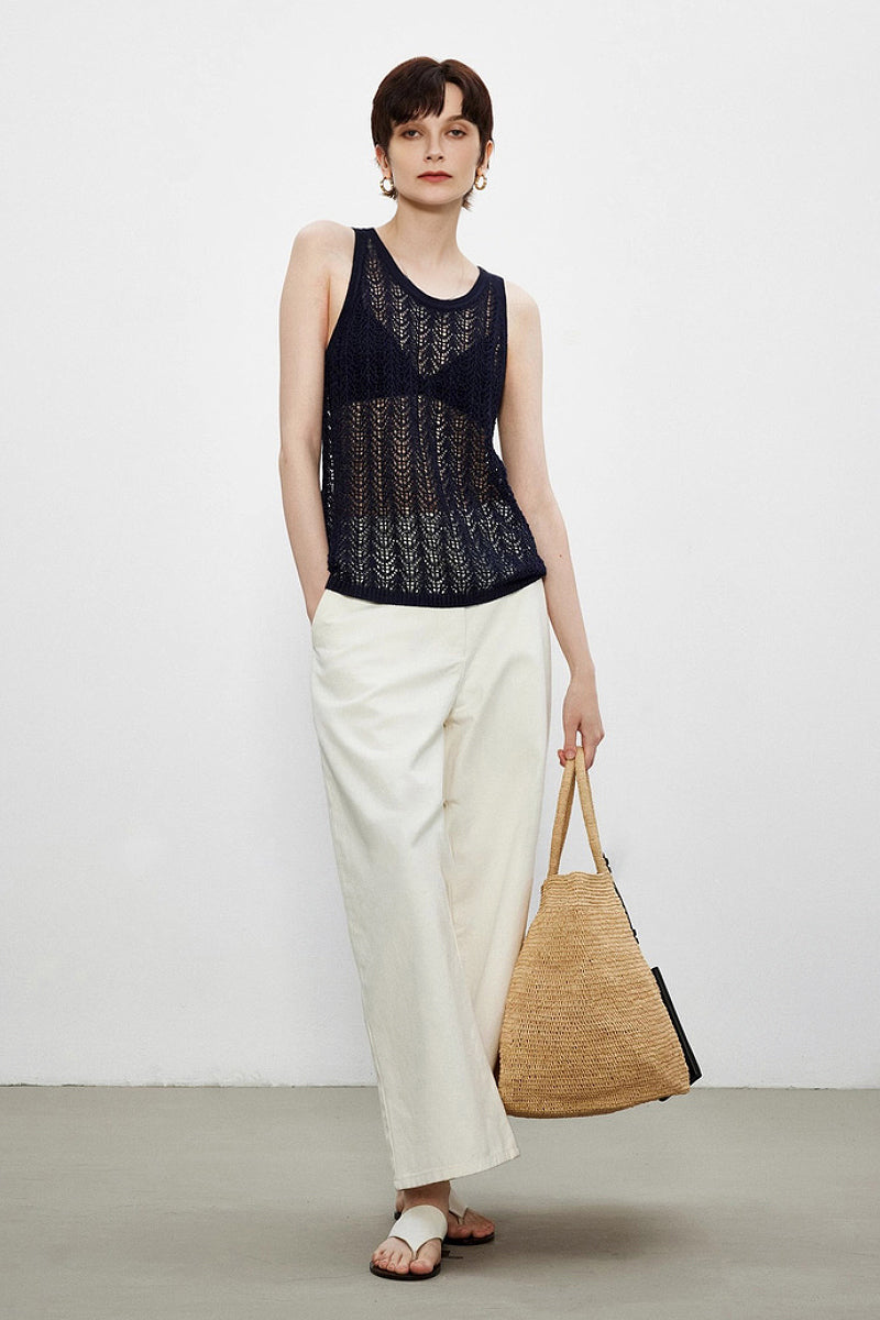 Boho Crochet Cover-Up Tank Top