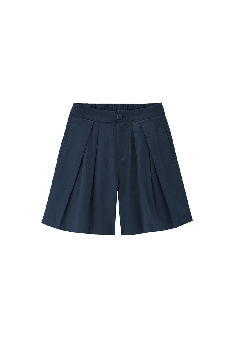 Breezy Pleated Tailored A-Line Shorts