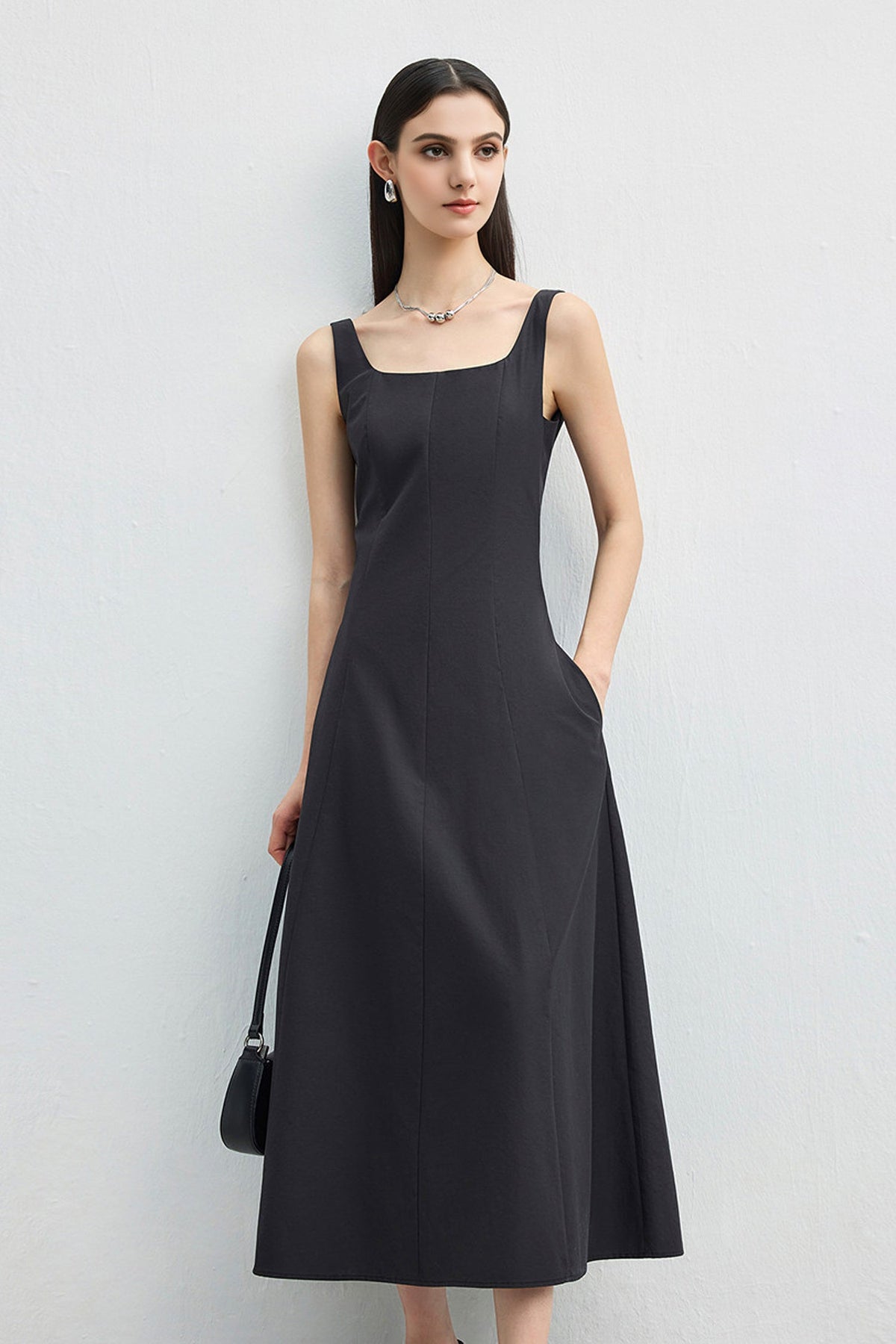 Butter Yellow Cotton Sleeveless A-Line Maxi Dress