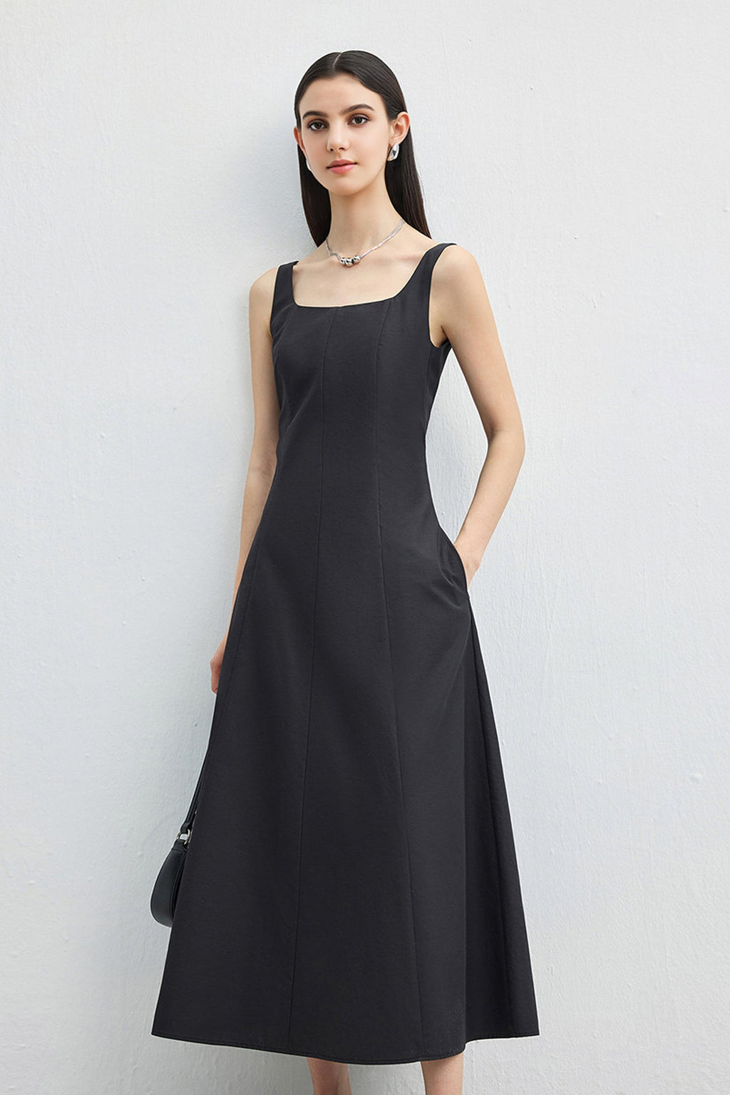 Butter Yellow Cotton Sleeveless A-Line Maxi Dress