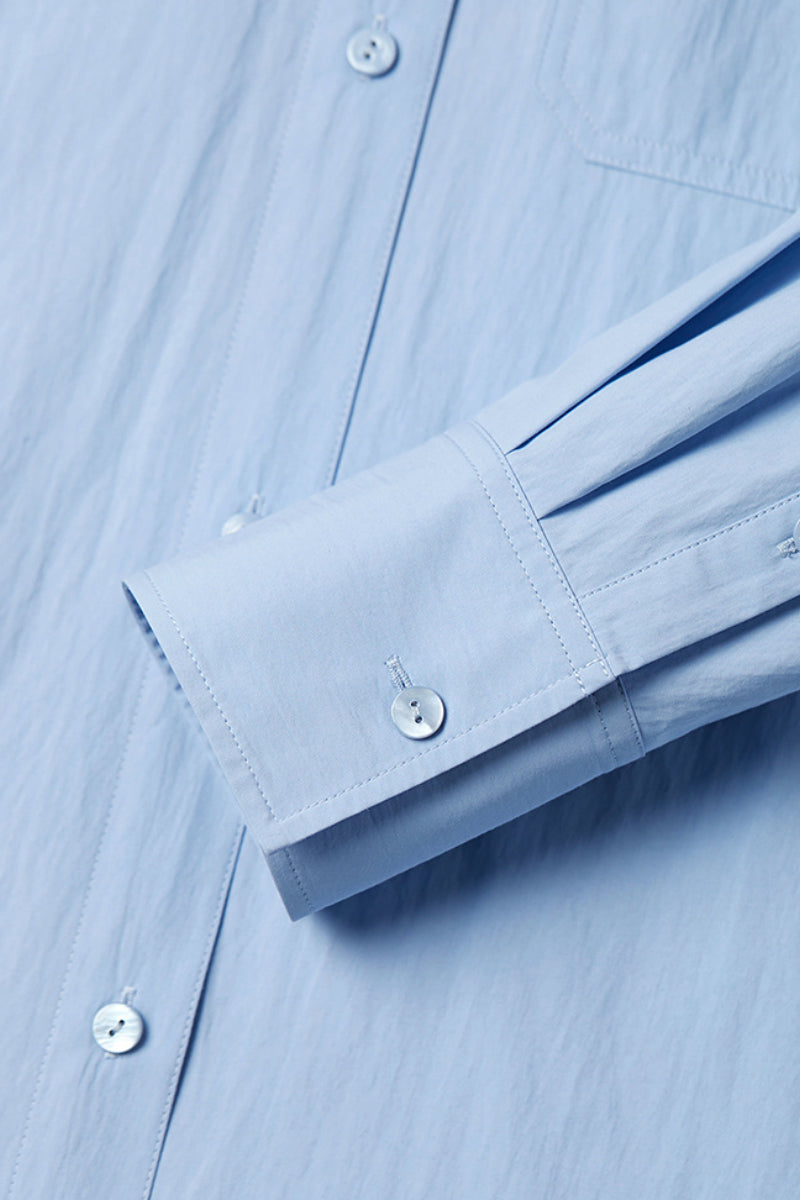 Casual Hooded Long-Sleeve Button-Down Pocket Shirt