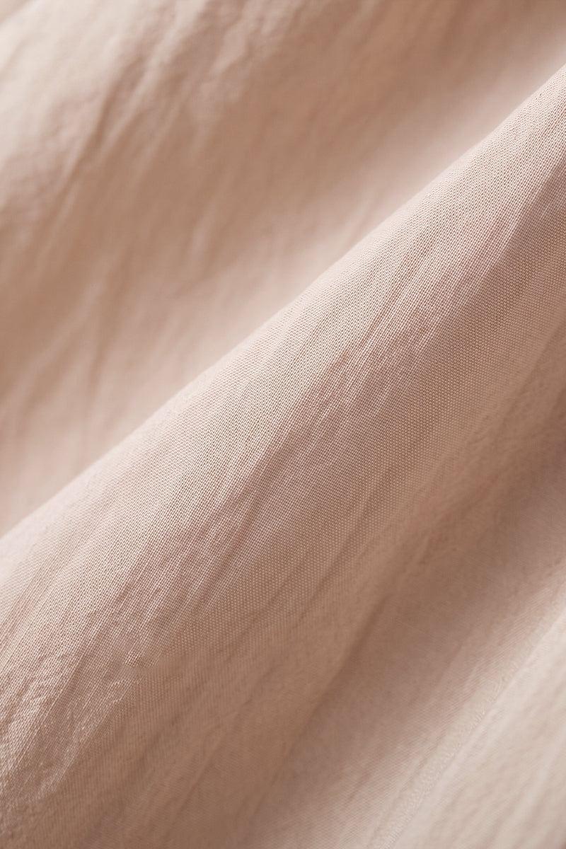 Causal Summer Pleat Textured Light Pink Midi Tank Dress