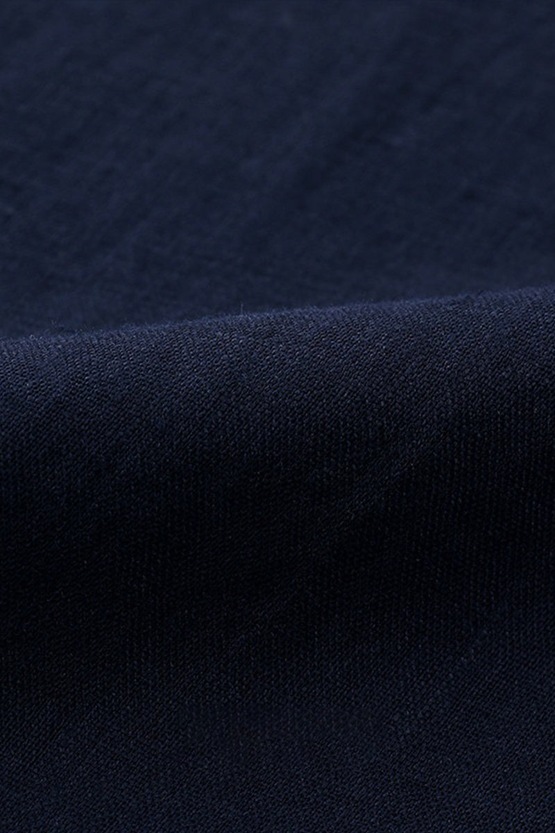 Classic Cotton-Linen Long Sleeve Button-Down Shirt