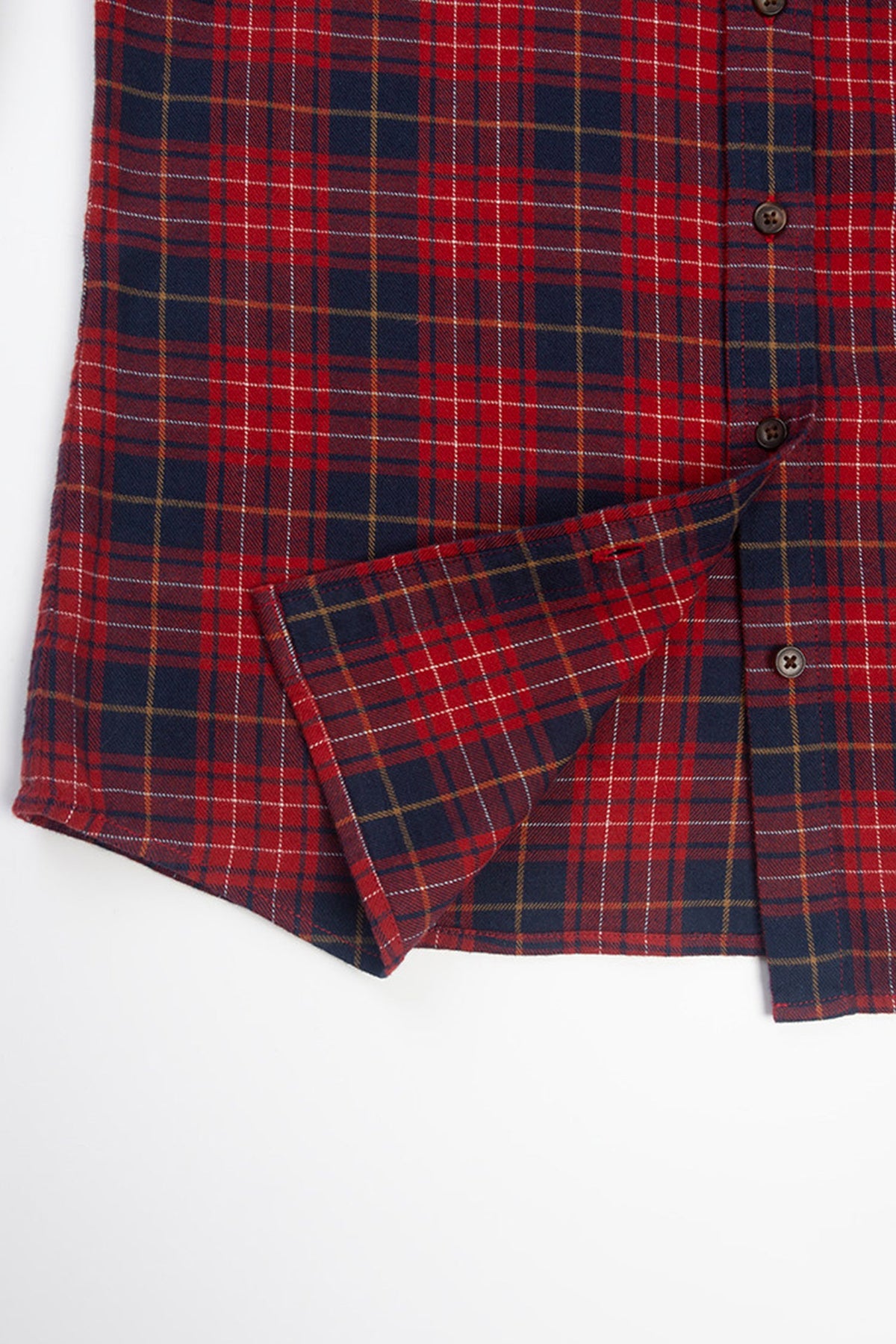 Classic Flannel Plaid Long Sleeve Button-Up Shirt